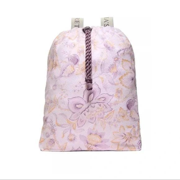 2 in 1 Victoria\'s Secret Backpack and Towel Purple Lavender Paisley Beach NEW Victorias Secret 2-in-1 towel backpack | Mercari main image 3